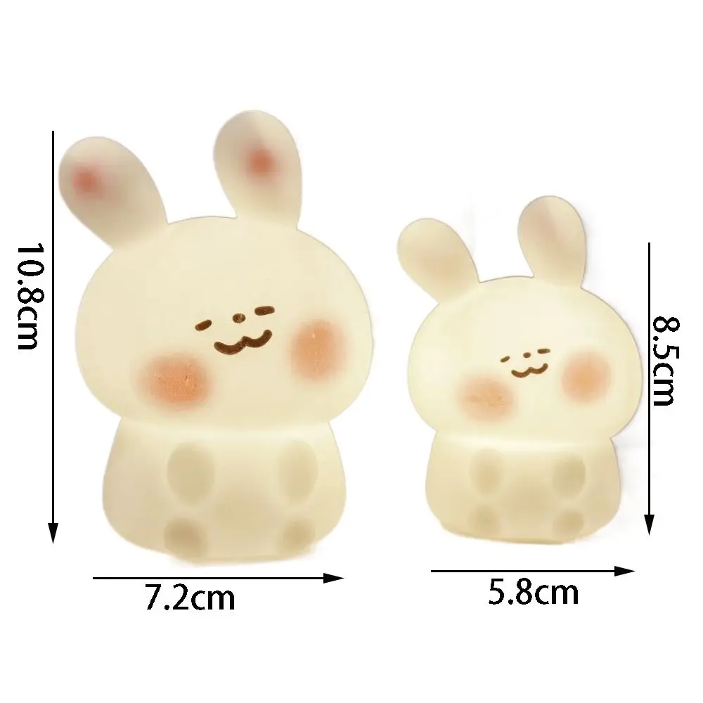 Ins Style Little Rabbit Bedroom Lamp Silicone Lighting Equipment Decorative Atmosphere Light Soft Girl Heart Bedside Lamps