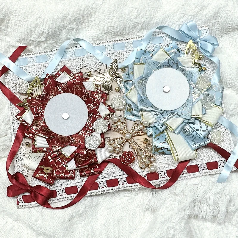 Finished Lta Board Red Blue Color Matching Gothic Butterfly Lta Board Finished Product Daiza Lta Bag Decorative Board