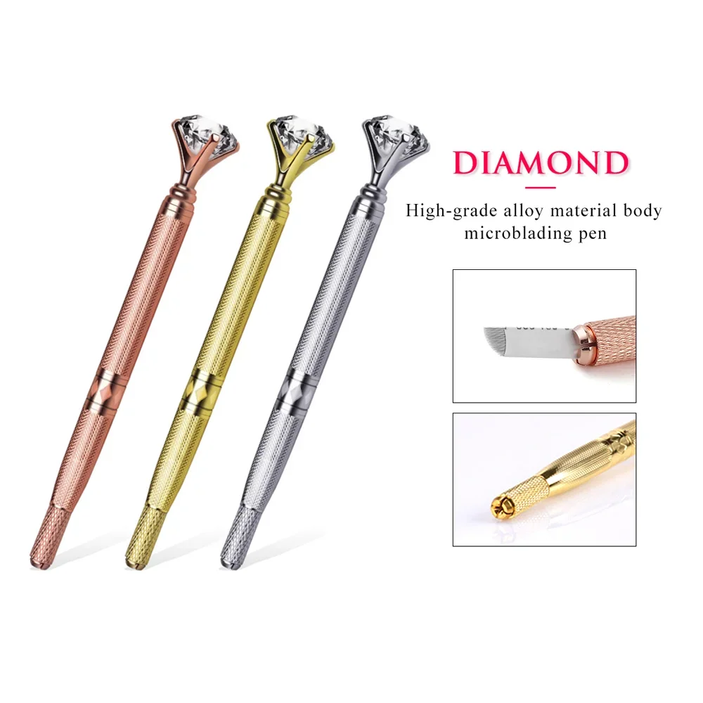 Universal Aluminum Microblading Pen Microblade Tebori Eyebrow Permanent Makeup Handmade Devices Tool for 3D Embroidery