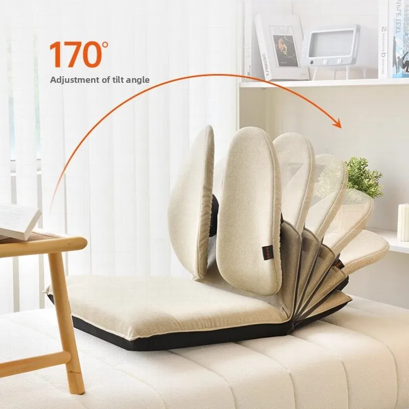 

Japanese Bay Window Chairs with Backrest Tatami Floor Sofa for Lumbar Support Minimalist Lounge Seat Living Room Foldable Chair