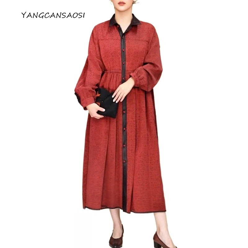 

2025 Women's Fashion Early Spring New Chinese Style 100% Natural Mulberry Silk Fragrant Cloud Yarn Long Sleeve Windbreaker Coat