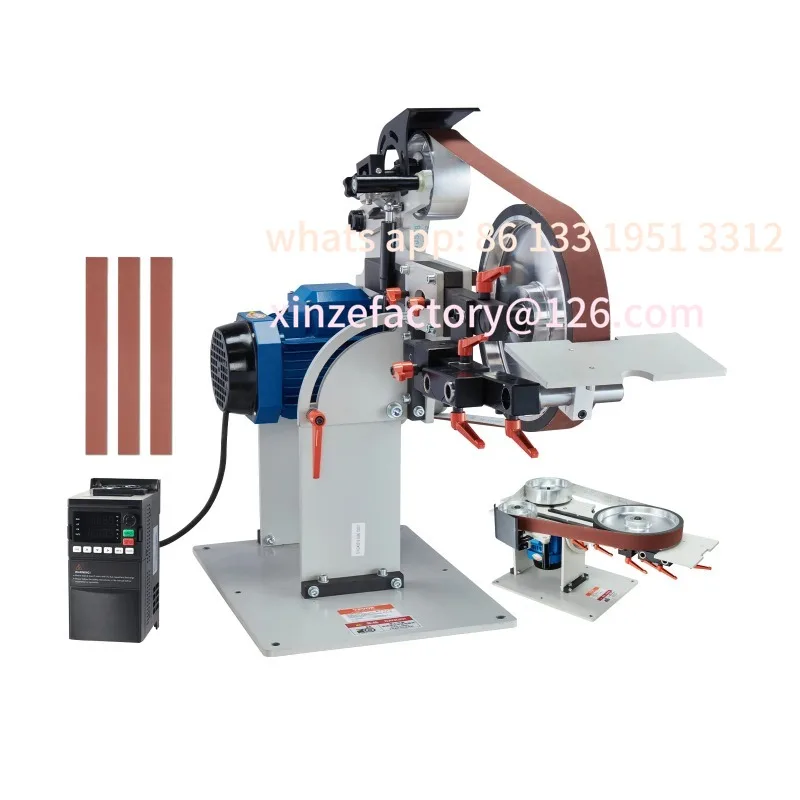 CustomizableGrinding Moulds & 3PCS San SucceBuy Belt Grinder Sander Variable Speed Belt Polisher with VFD 1500W Knife Sharpener