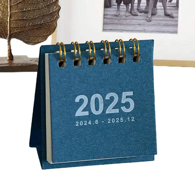 Small Desk Calendar Cute Daily Planner Simple Monthly Time Management Weekly To-Do List Schedule Table Planner Books 2025