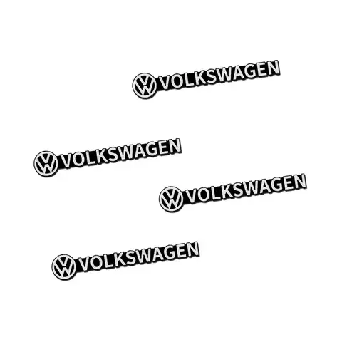 4 pcs 3D Aluminum Speaker Stereo Speaker Badge Emblem Sticker for Volkswagen Golf Polo Passat Tiguan Accessories