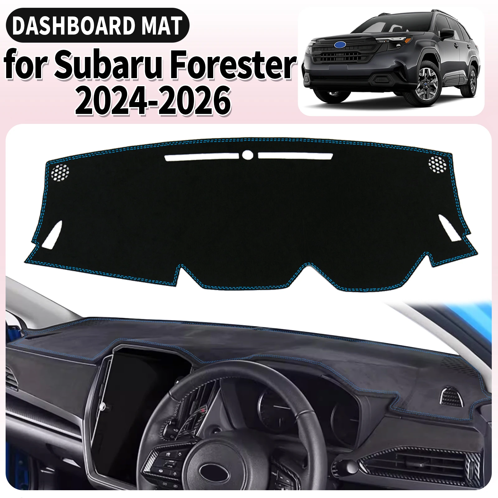 

fit for Subaru Forester 2024 2025 2026 Dashmat Dashboard Cover Pad Car Accessories DashMat Sunshade Protective Carpet