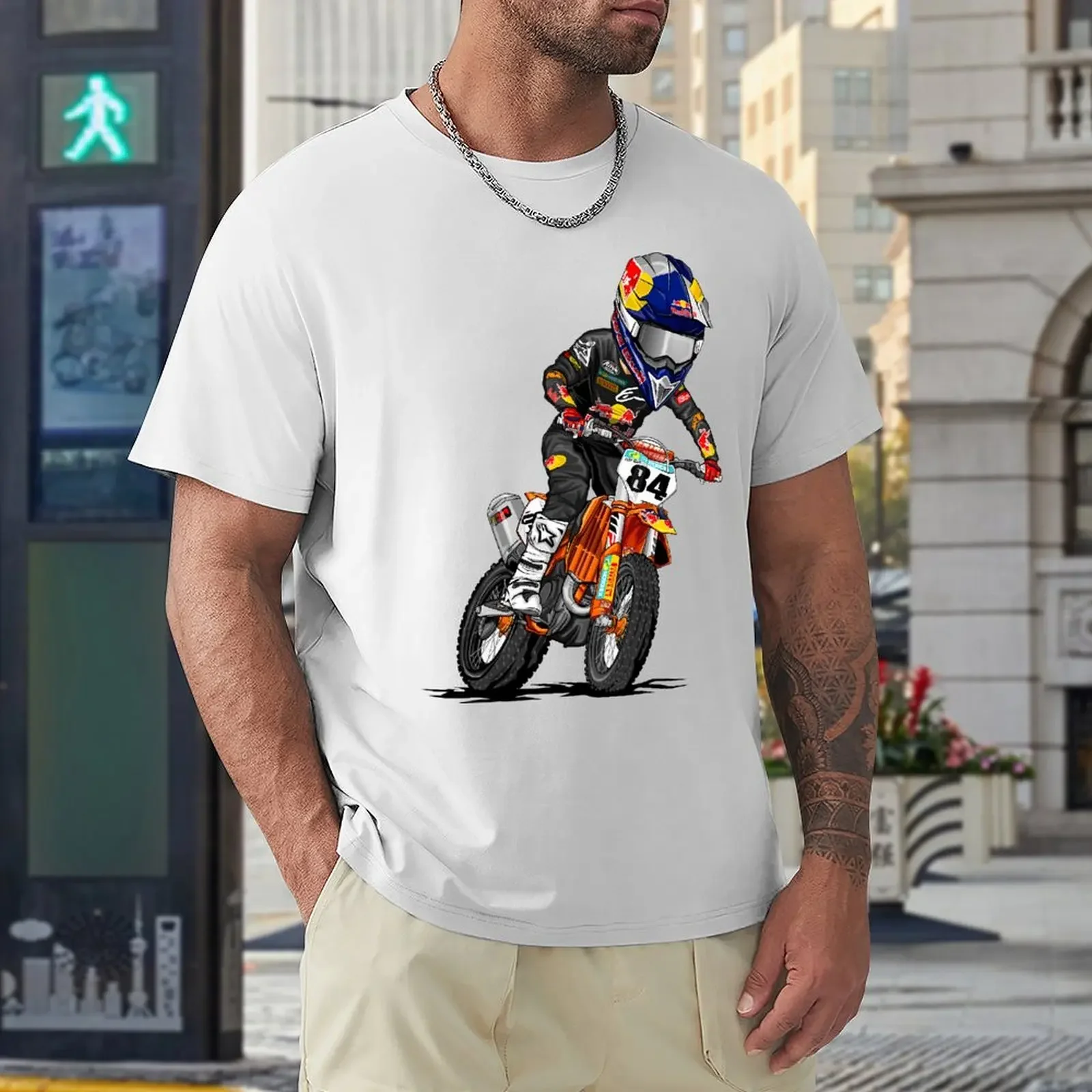 Motocross Rider 84 For Sale Tshirt Creative T-shirt Harajuku Motion  Humor Aactivity Competition USA Size