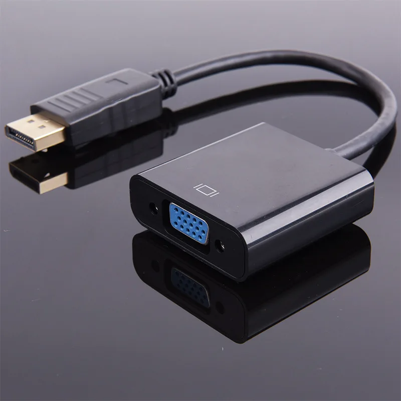 DP To Hdmi Vga Adapter Cable Head To Converter Computer Graphics Card External Monitor