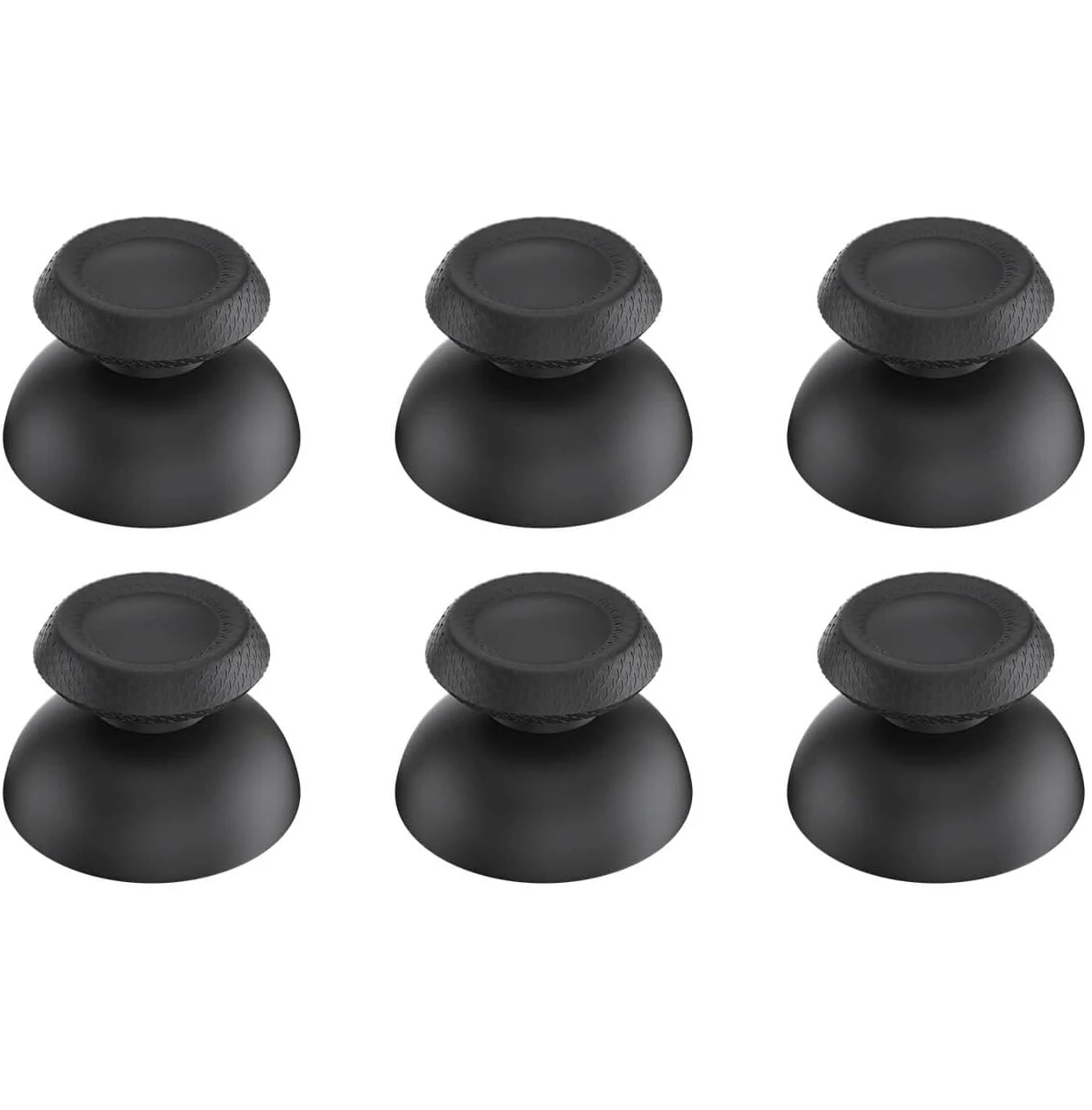 Thumbsticks de repuesto para controlador PS5, piezas de repuesto de agarre de joysticks analógicos para controlador PlayStation 5 Dualsense, negro