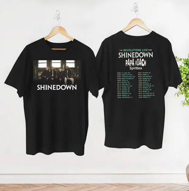 2023 The Revolutions Live Tour Shinedown T-shirt S-5XL PP2956