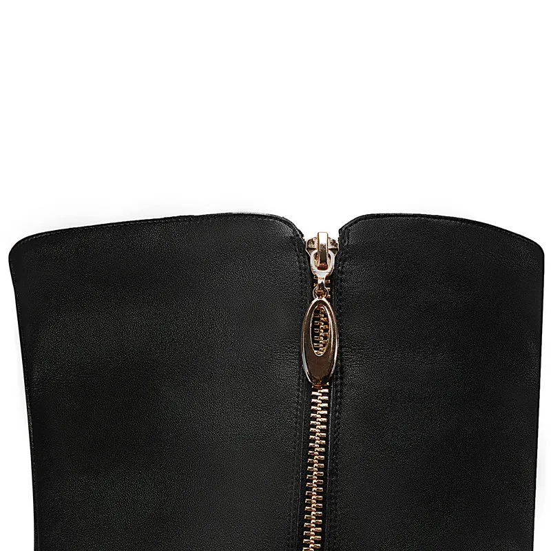 Fashion Casual European American Women\'s Over Knee Long Boots Pointed Sexy Elegant Genuine Leather Knight Boots Envío Gratis