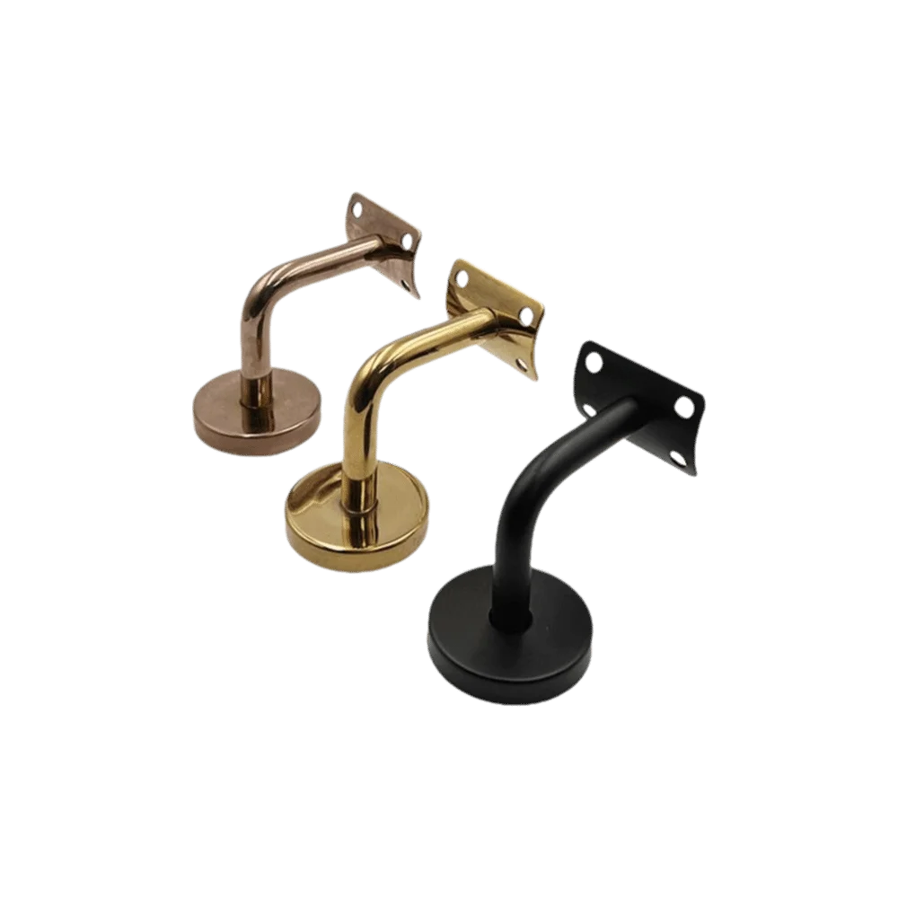 Stainless Steel Handrail Bracket Strong Support Black Finish Wall Mounted Bracket Wall Mounted High Quality Guardrail Accessory