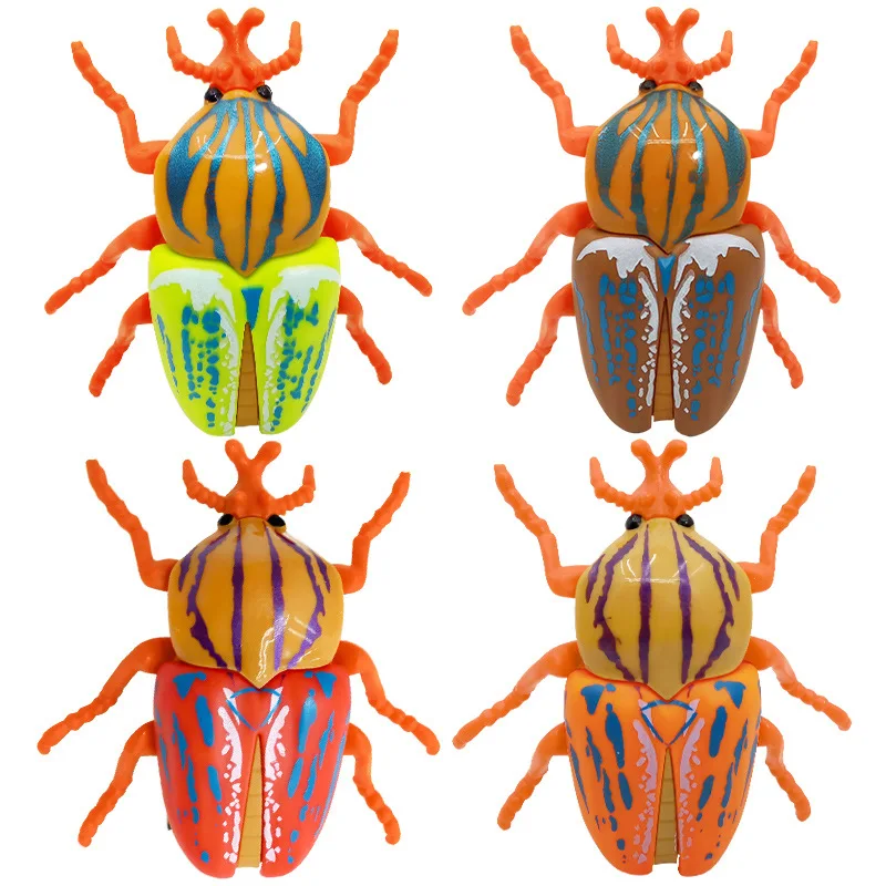 Creativo Divertente Simulazione Insetto Fiore Tartaruga Dorata Scarabeo Tirare Indietro Modello di Auto Giocattolo Per Bambini Prima Educazione Giocattoli Cognitivi