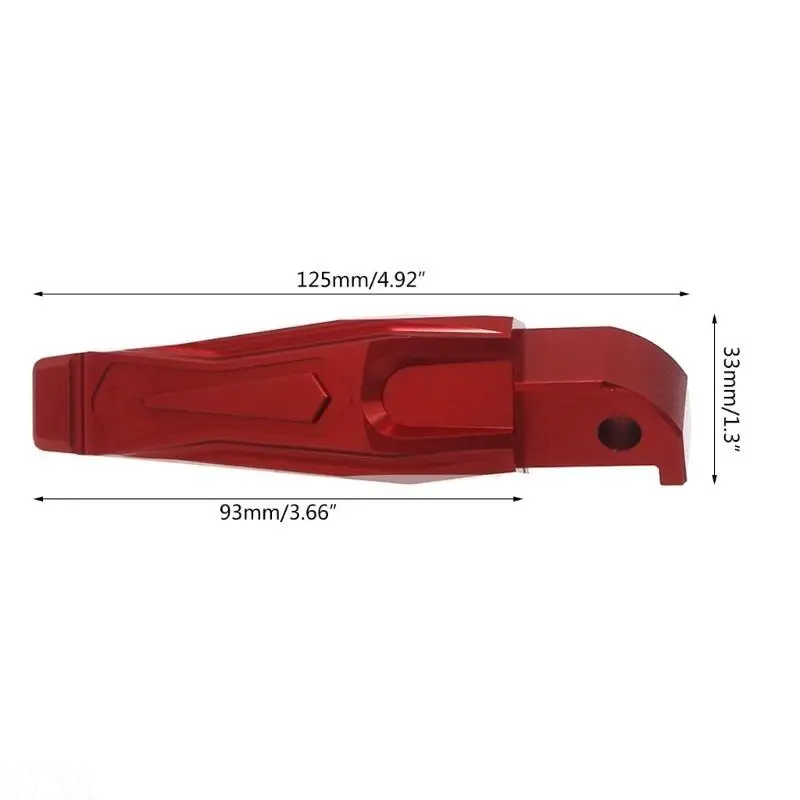 G7NA Kompatibel für NMAX155/125 XMAX300/250 Aluminiumlegierung Zubehör Hintere Beifahrerfußraste Pedal Fußstützen 2x – Detail 6