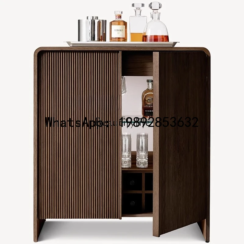 

GZ American country wine cabinet living room wabi wind ash wood storage modern simple storage cabinet