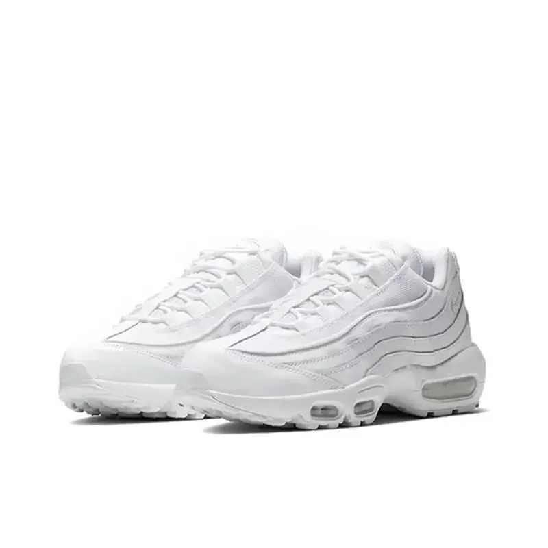 Nike Air Max 95 Retro, Comfortable, Versatile, Non Slip, Lightweight, Simple, Low Cut Casual Running Shoe, Unisex, Pure White