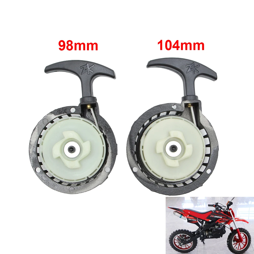 Alloy Recoil Pull Starter Easy Start for 47cc 49cc 2 Stroke Engine Mini Moto Dirt Bike Pocket Bike Kids Quad ATV Parts