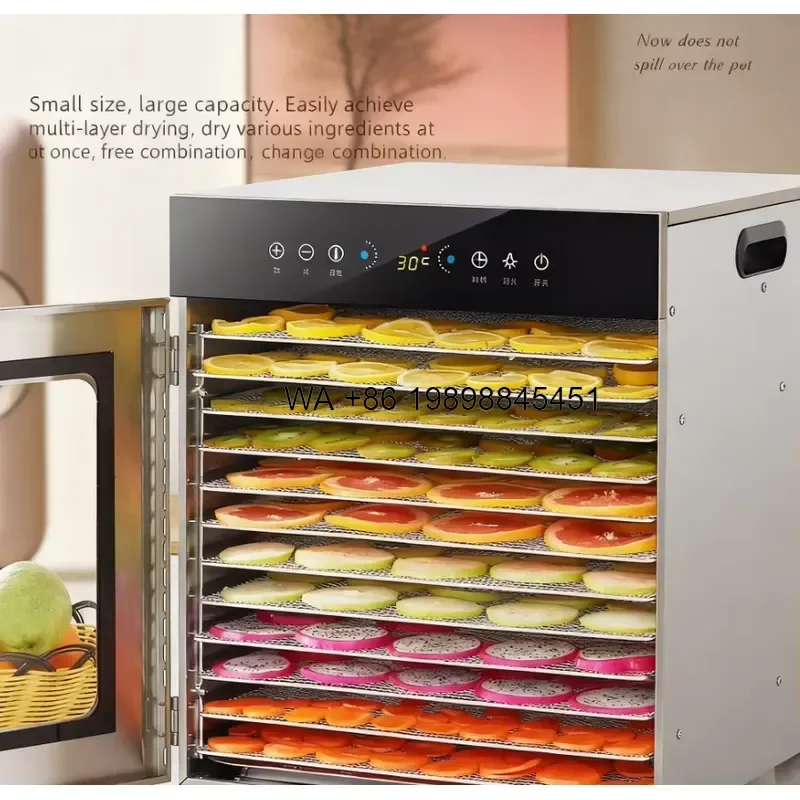 Wmwmnu for Factory Direct Price 12 Tray Compact Stack Vegetable Food Dehydrator Preserve Nutrient Ideal for