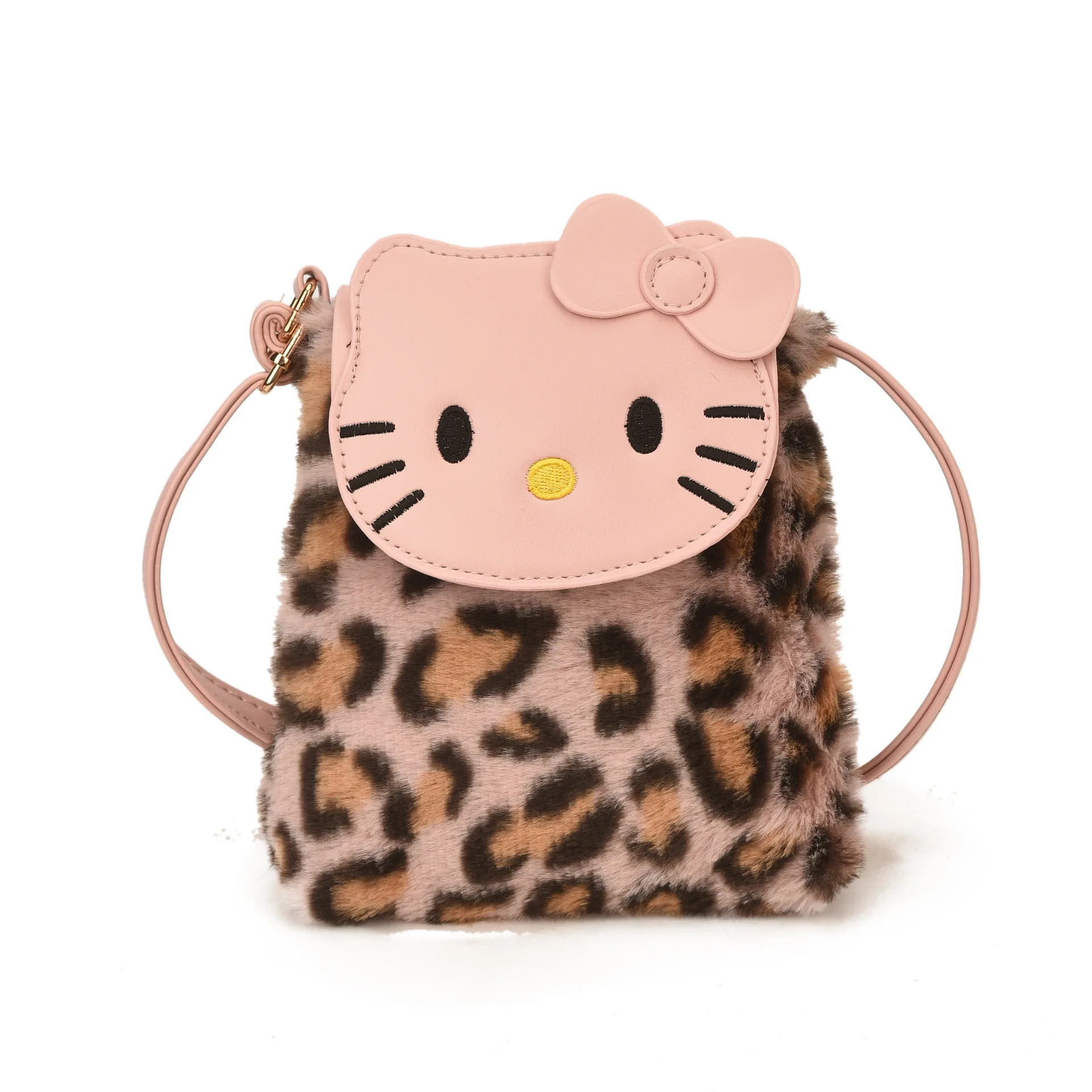 حقيبة كروس جديدة لطيفة هالو كيتي حقيبة كتف صغيرة للفتيات يخرجون على الطراز الأجنبي مع أموال الجيب