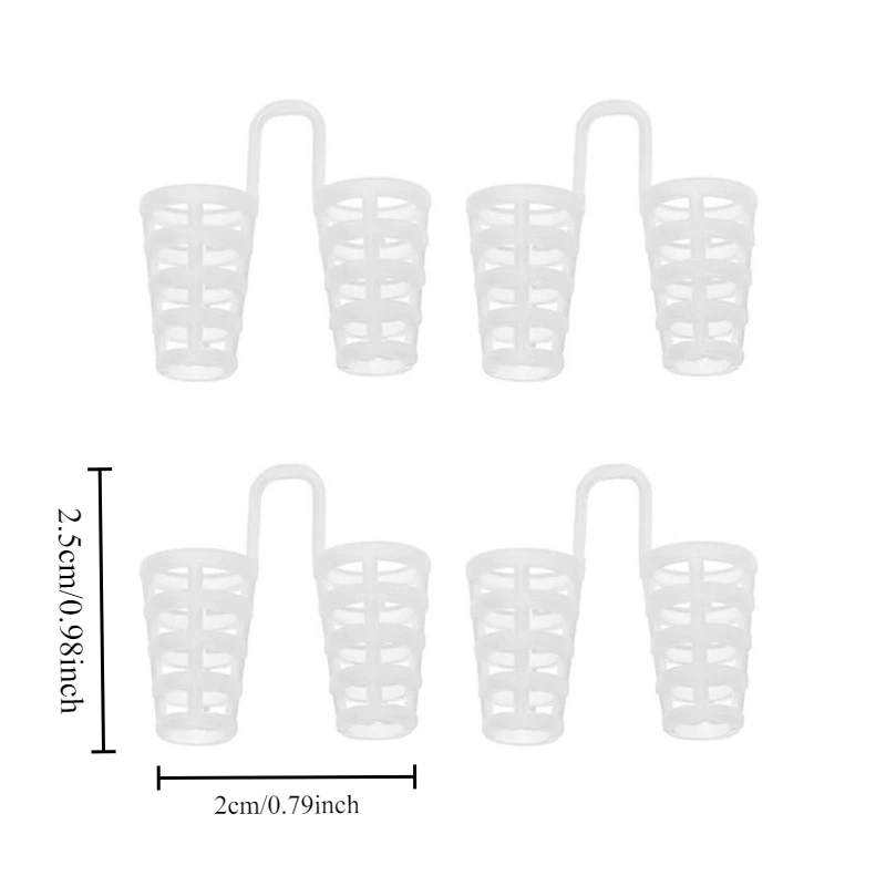 2 قطعة مكافحة الشخير التنفس سهلة النوم مشبك الأنف مكافحة الشخير مكافحة الشخير المعونة موسعات الأنف جهاز احتقان المعونة لا شرائط المخاريط #6