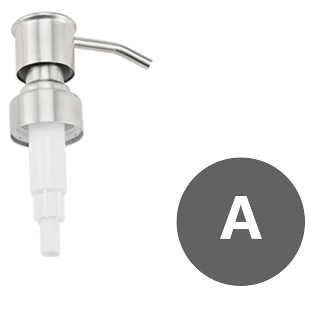 1PC Bad Küche Flüssigkeit Seife Lotion Dispenser Pumpen Kopf Griff Edelstahl Pumpe Kopf Für Hand Drücken Dispenser Flasche