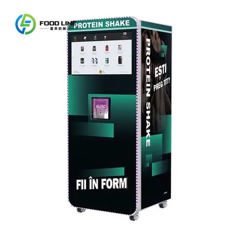 Protein Shake Vending Machine 24 Hours Commercial Smart Instant Coffee Self Service Beverage Dispenser OEM Customized