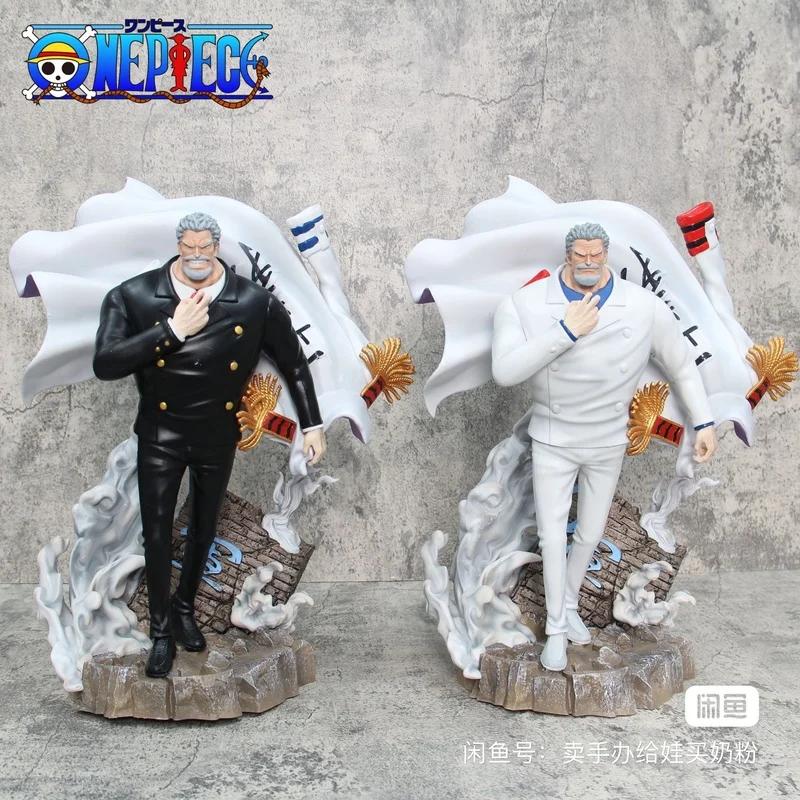 43cm One Piece Series Action Figure Navy Hero Hand-Made Pvc Model Sculpture Tabletop Decoration Friends Children Gift