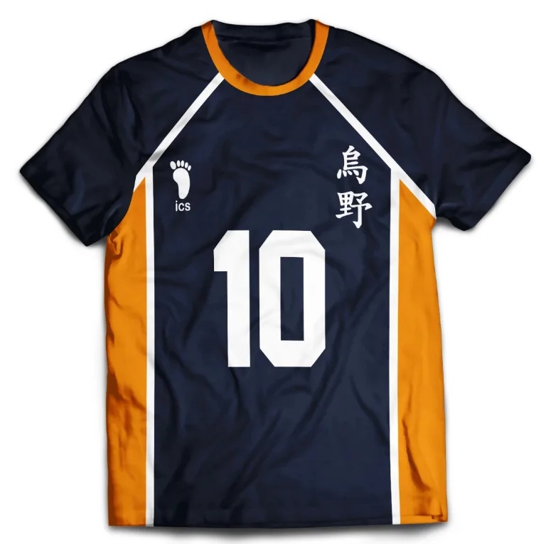 Haikyuu Junior Anime T-shirts Volleyball Cosplay Boys 3D Printed Karasuno Koukou High School Mens