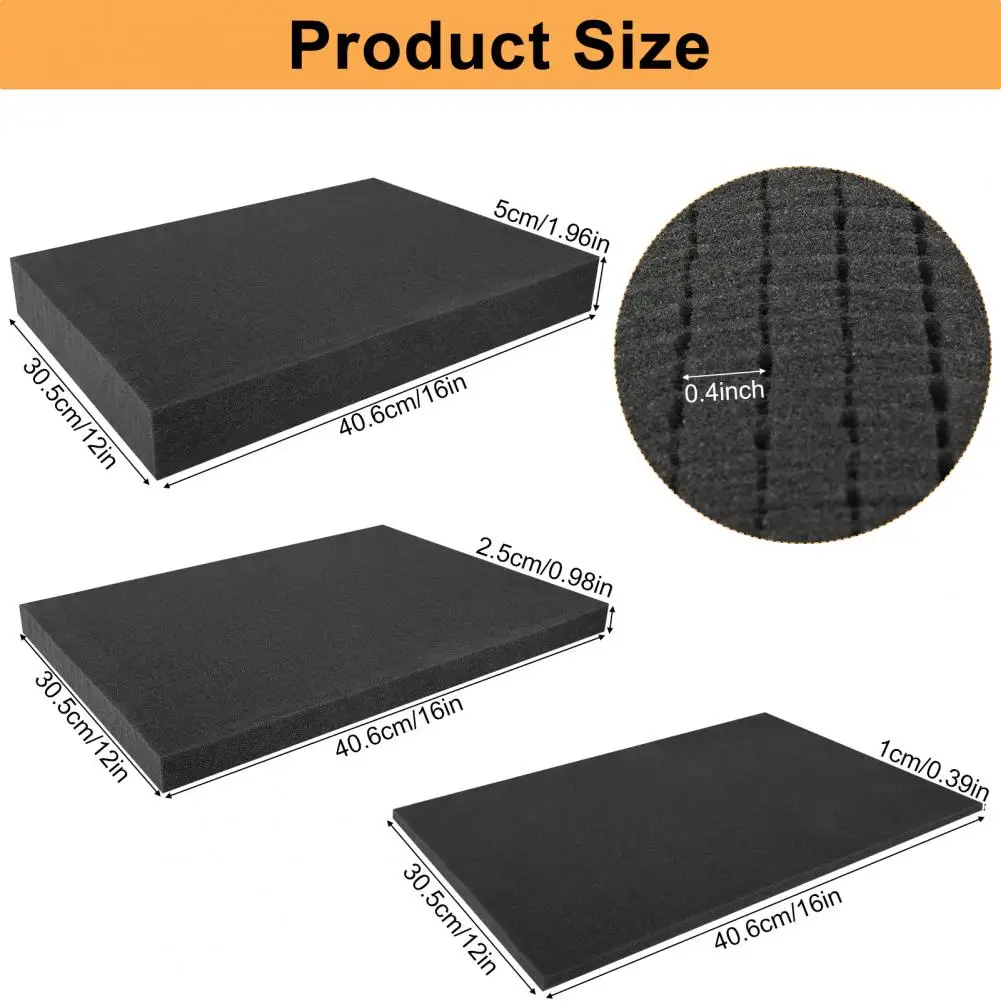 Pick Apart Foam For Toolbox Pre Cutting Foam Insert Pick Pluck Sponge Precorted Shadow Foams For Hard Flight Case Tool Organizer