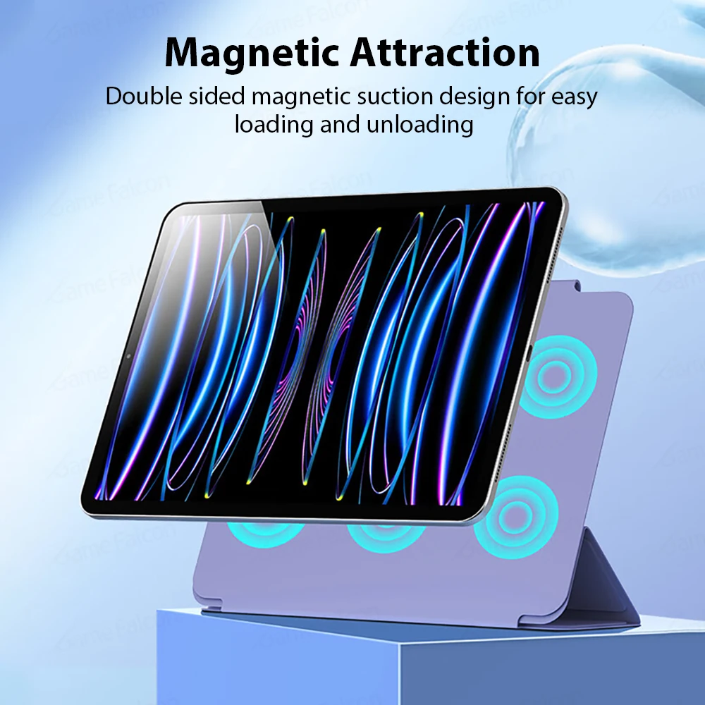 Magnetic Case For Ipad Air 4 5 Pro 13 11 12.9 2022 Funda For Ipad 10 9 10th Generation Mini 6 2024 10.9 M4 M2 Cover Accessories