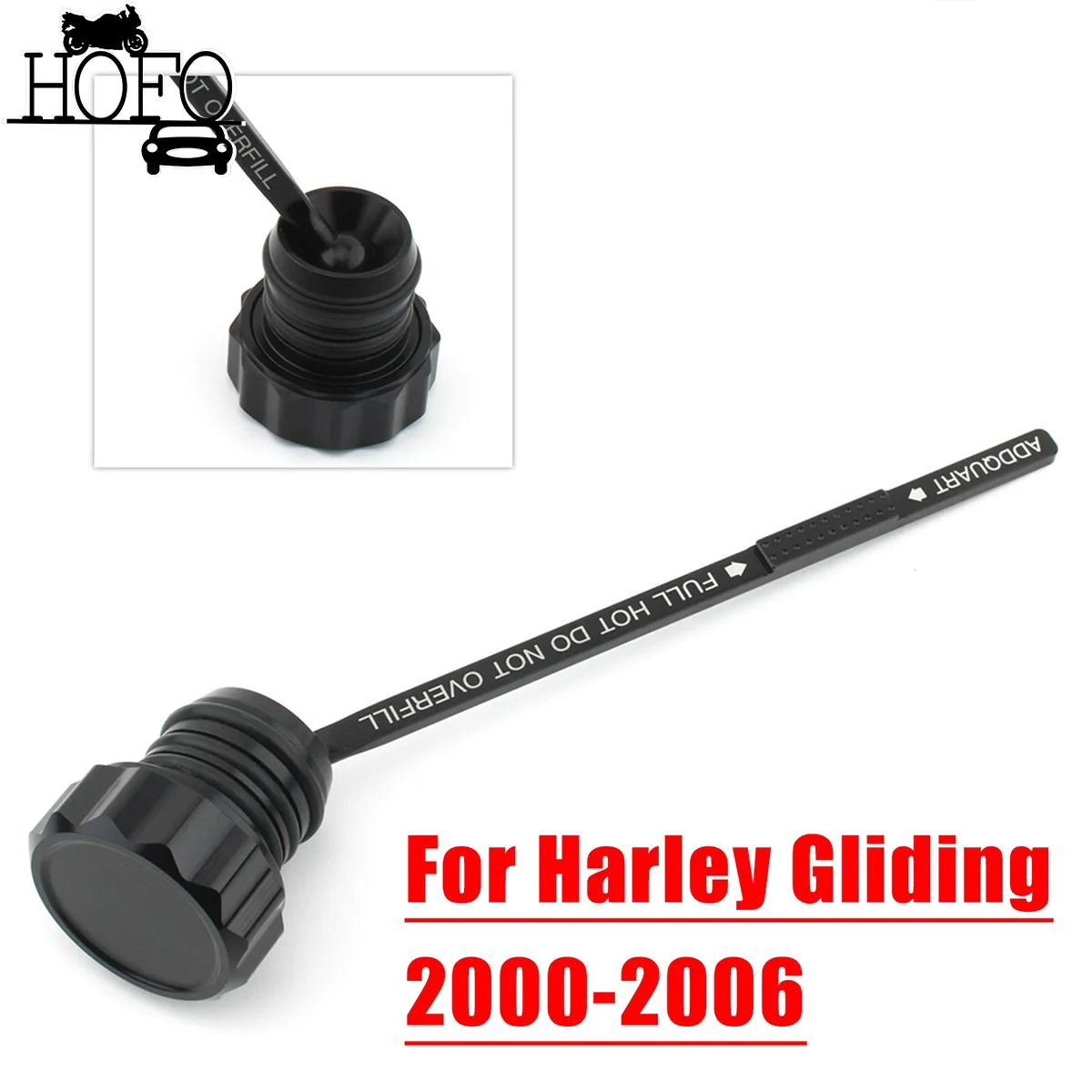 

For Harley-Davidson 2000-2006 Motorcycle Transmission Oil Dip Stick Oil Temperature Dipstick Motorcycle Accessories Chrome/Black