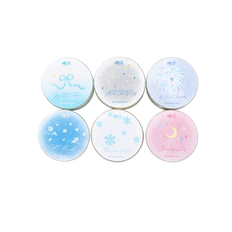 Capture Dream Series Decoration Adhesive Tape Flash Sand PET Journal Collage Material Sticker Planner DIY Scrapbooking Tapes
