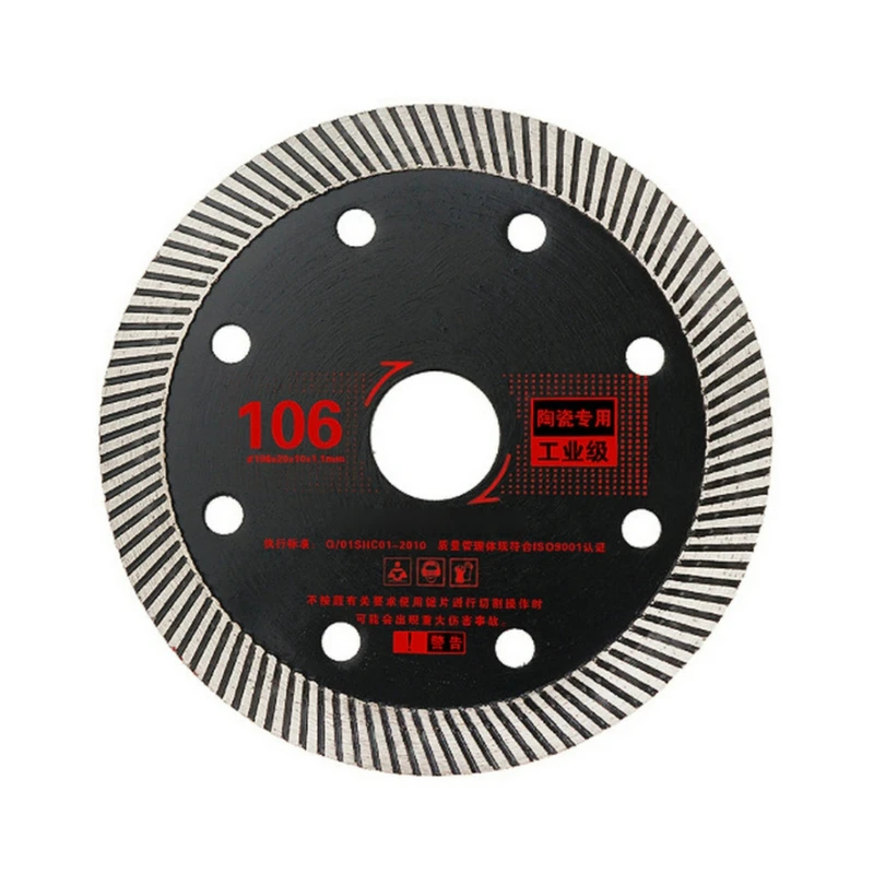 

Black Diamond Saw Blade Disc Porcelain Marble Tile Ceramic Granite Cutting Blades for Angle Grinder Diamond Saw Blade 106MM