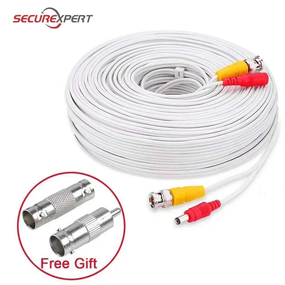 

BNC Cable 5M to 50M Video Power Extension Cord Analog AHD CCTV Camera DVR Security System Surveillance Accessory