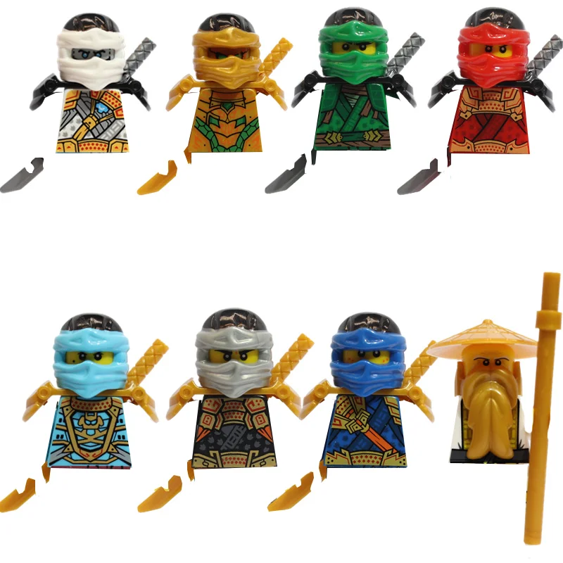 Ninja Figur Bausteine Nya Lloyd Lord Garmadon E Mr. Skull Wizard Moro Omega Chokun Anime Puppe Modell Ziegel Kind Spielzeug