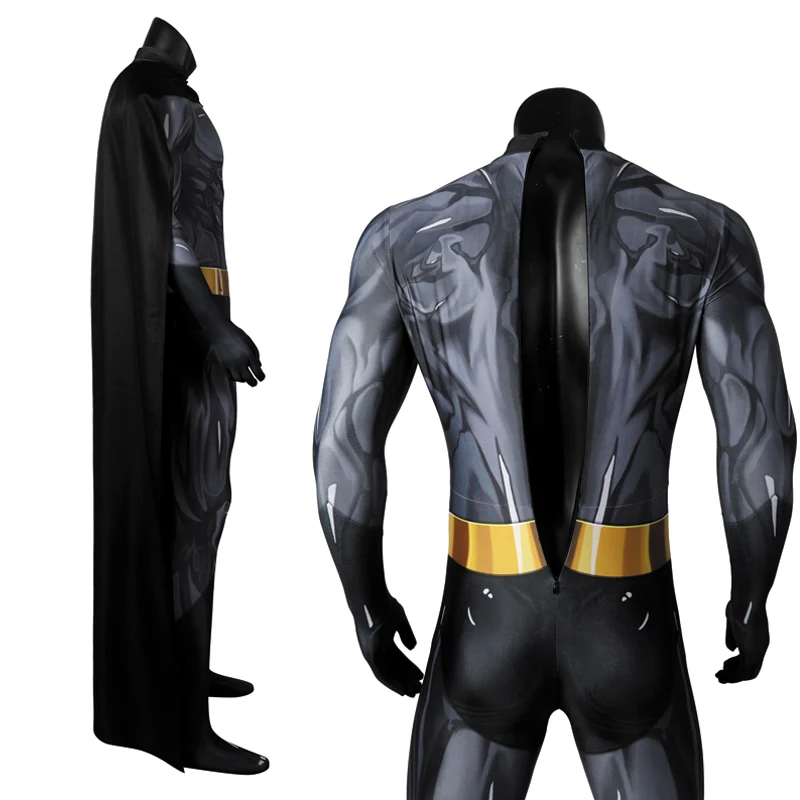 2023 New Bat The Animated Series Season 1 Knight Bruce Cosplay Jumpsuits Cape 3D Printing Halloween Performance