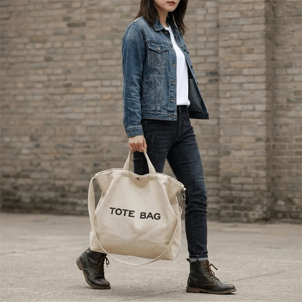 

Fashion Canvas Shoulder Belt Bags Large Capacity Leisure Single-shoulder Bag Durable Thickened Crossbody Bag Daily Wear