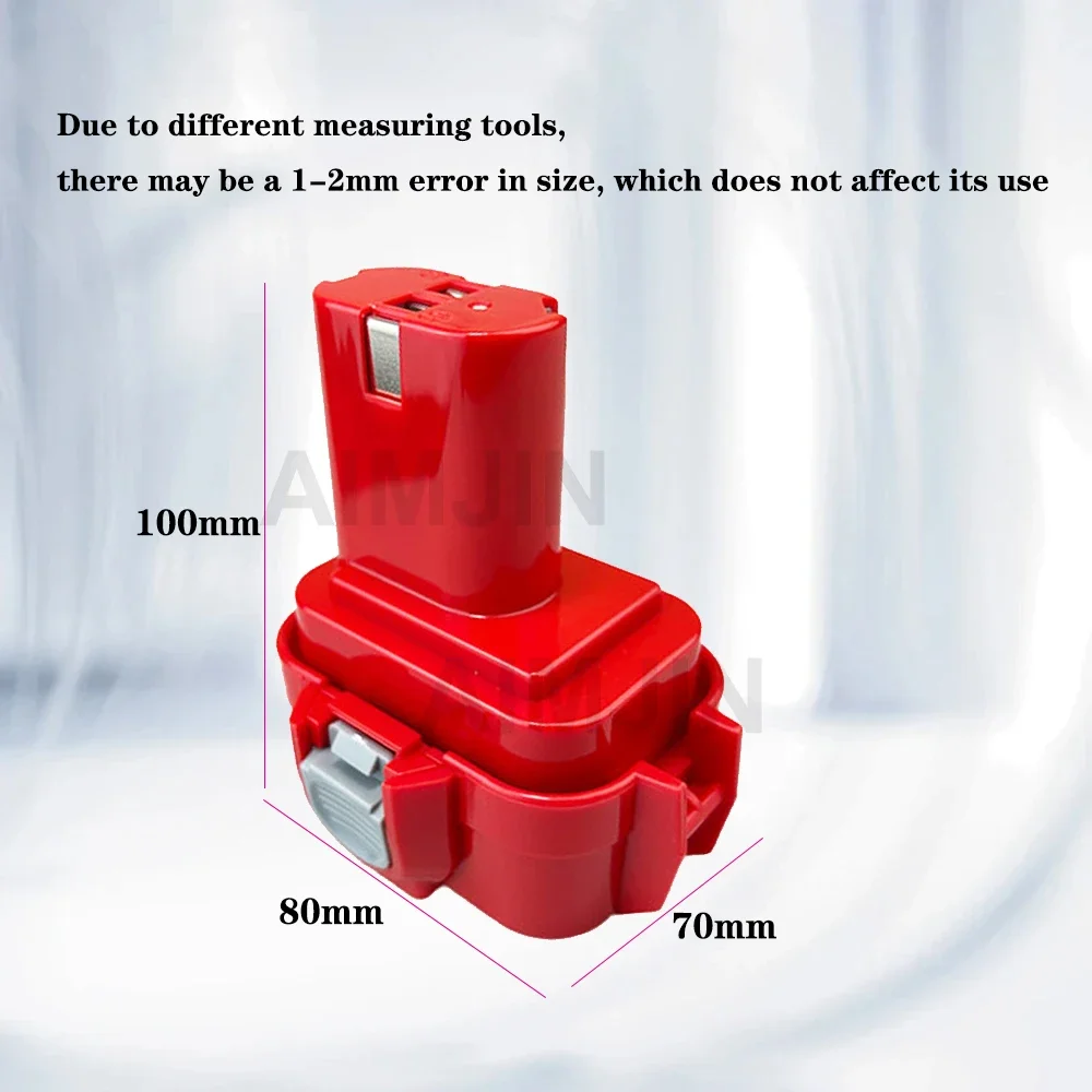 9.6V 4.8Ah For Makita 9.6V Ni-Mh Battery PA09 9100 9120 9122 9133 9134 9135 6221D 6222D 192595-8 192596-6 Screwdriver Battery