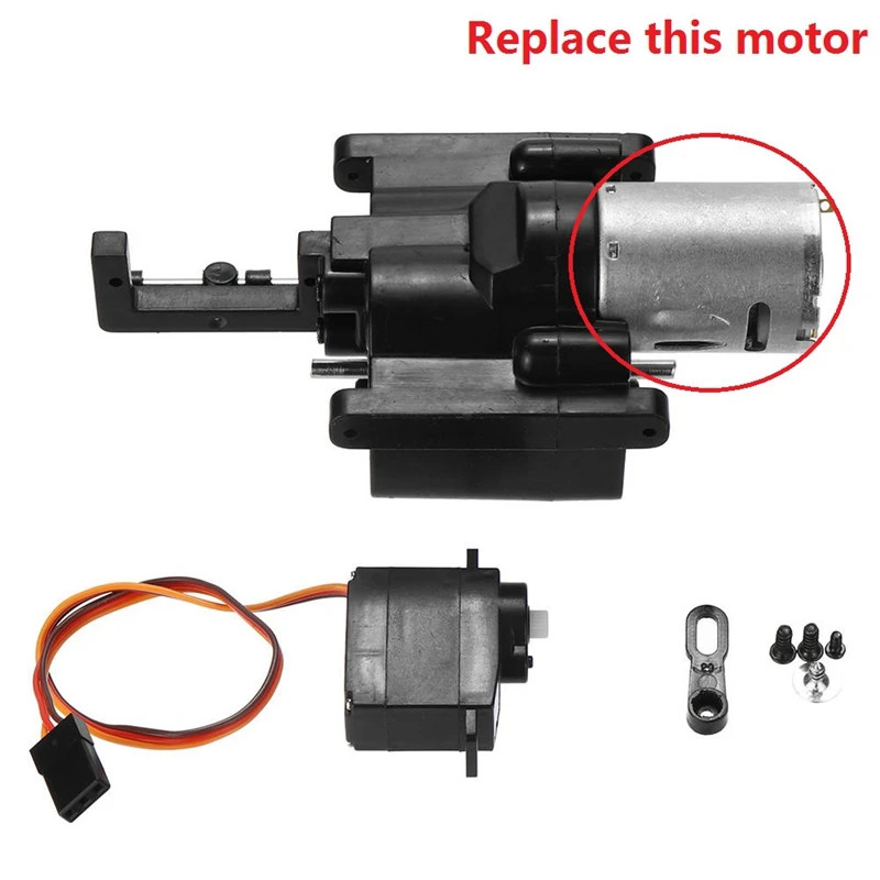 Alta velocidade RC Car Motor, 370 RPM, 52000 RPM, apto para WPL D12, C14, C24, B14, B24, B16, B36, MN, D90, MN99S, Peças de Atualização, Acessórios