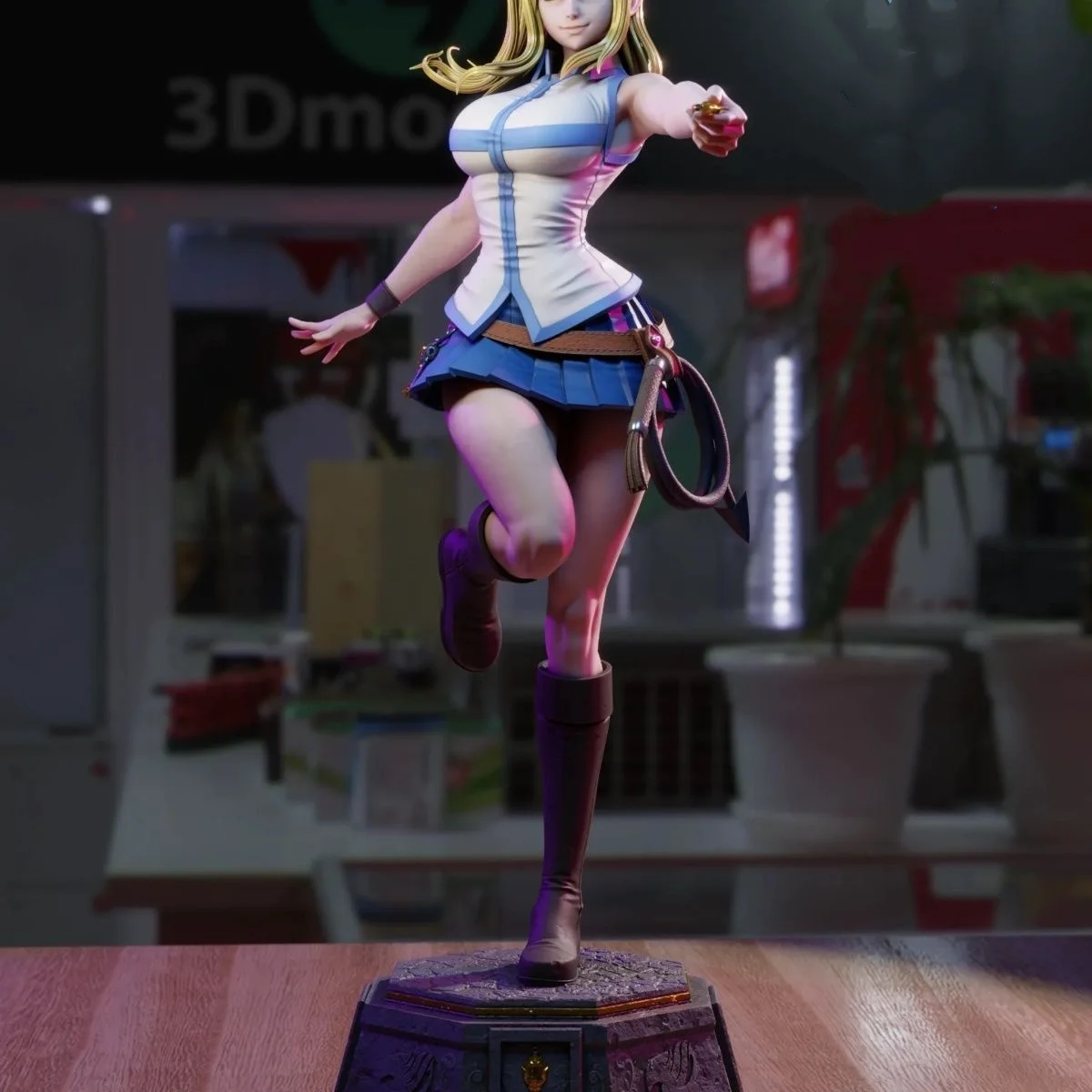 

1/24 Scale 80mm Resin Figure Assemble Model Kit Magician Lucy Nsfw Two versions Unassembled Unpainted 3D printing statue toy1342