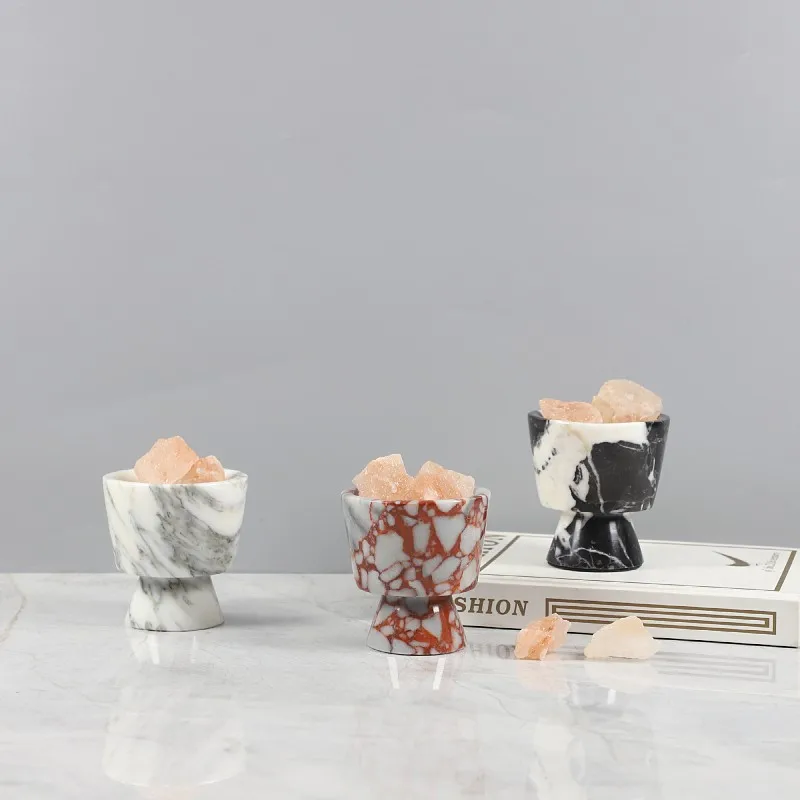 1Pcs Natural Marble Bracket, Candle Holder, Bathroom Aromatherapy Cup, Aromatherapy Burner, Indoor and Living Room Decoration