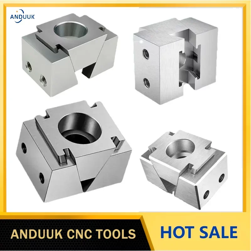 Double Side Cnc Torno de Máquina Precisão Fixa ok Fixture Usinagem Cnc Multi-estação Wedge Clamping Block Elemento Vise