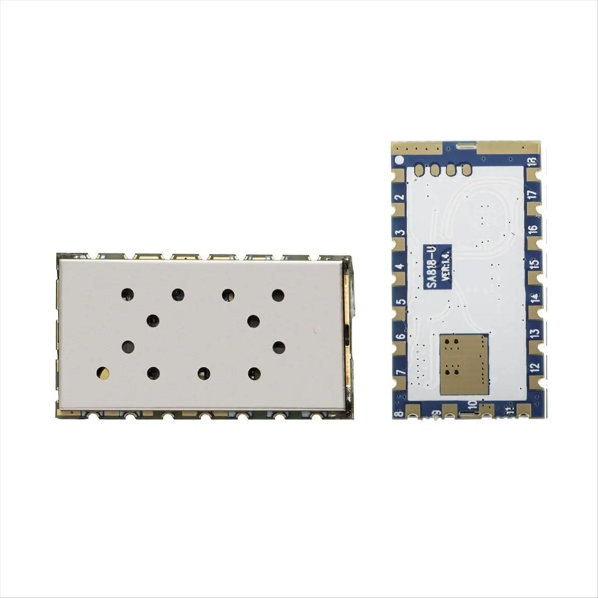 A40I 1 Uds 1W 400MHz a 480MHz frecuencia SA818S-U módulo transceptor de voz medio dúplex UHF 400-480Mhz módulo Walkie Talkie