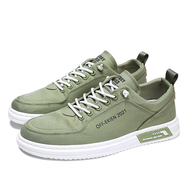 

New Style Ice Silk Canvas Shoes with Soft Sole Casual Sports Men's Footwear Korean Version of The Trend Breathable Board Shoes