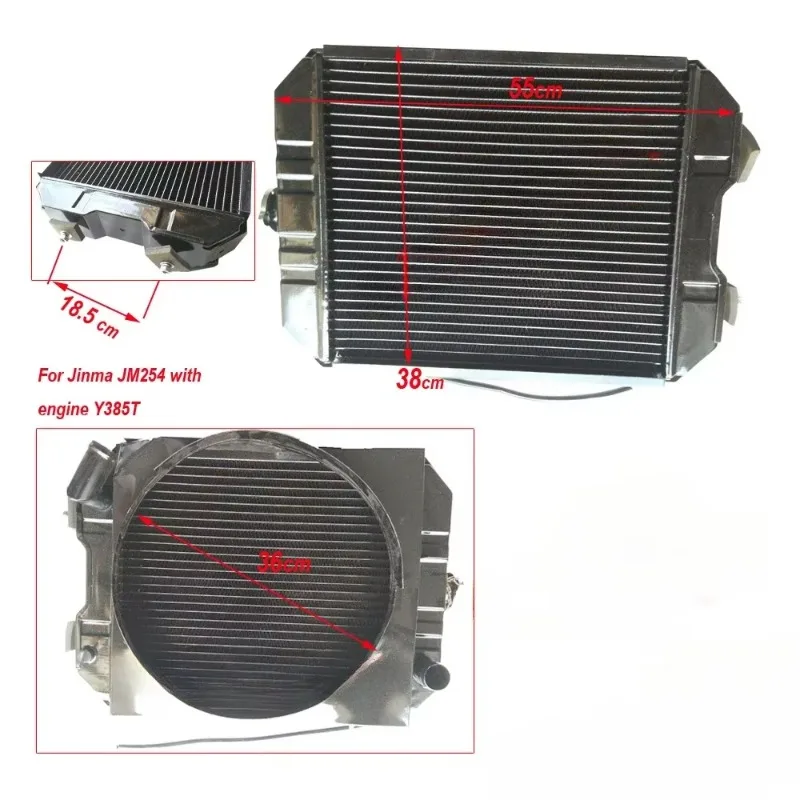 For Radiator Compatible With Jinma Tractor JM254 JM284, Fits Yangdong Y385T Y380T Diesel Engine, Tractor Cooling Replacement