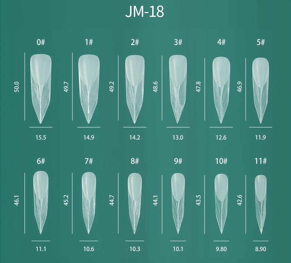 Nailpop Bunte Dual-Form-Nagelformen, 75/288/360 Stück, mehrere Formen für Gelverlängerungen, wiederverwendbar, für den professionellen und privaten Gebrauch – Detail 14