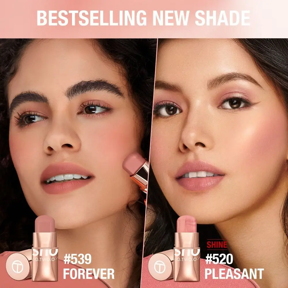 8 Color Choose 3-in-1 Makeup Stick Cosmetic Tools Universal Skin Type Lipstick Long Lasting Smooth Natural Eyes Cheek Lip Tint