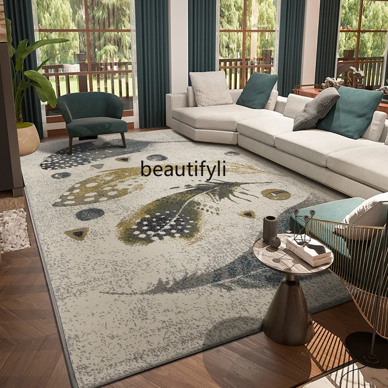 New Chinese carpet living room high sense light luxury simple bedroom Chinese style ink landscape painting sofa blanket