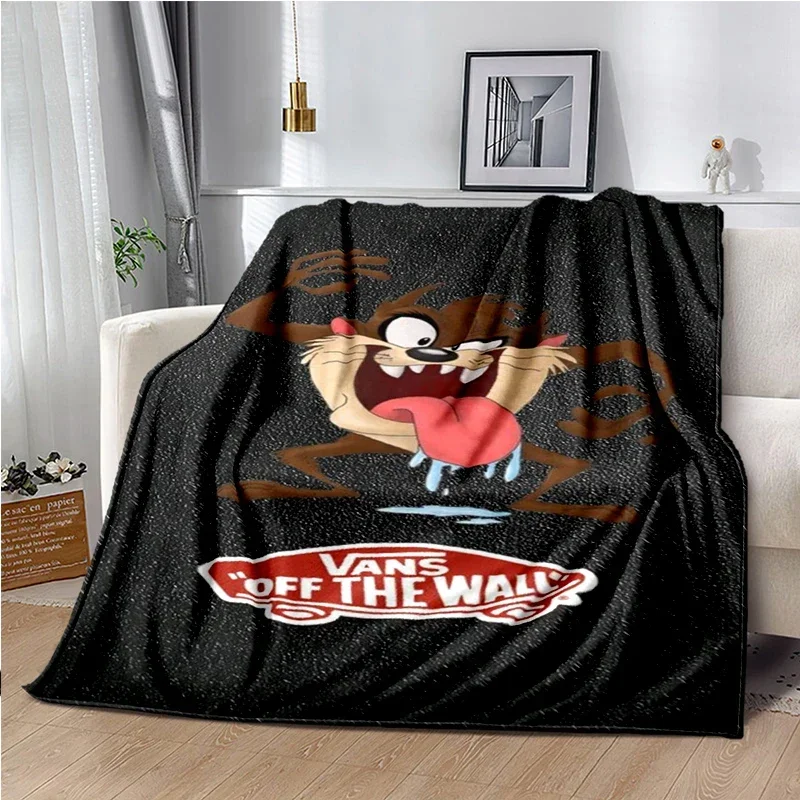 Anime T-Tasmanian & D-Devil Cartoon Blanket,Soft Throw Blanket for Home Bedroom Bed Sofa Picnic Travel Office Cover Blanket Kids