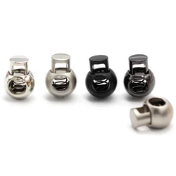 HENGC 5Pcs Alloy Cord Lock Stopper Spring Toggle Clip Single Hole For Rope Lanyard Drawstring Bag Shoelace Handmade Accessories