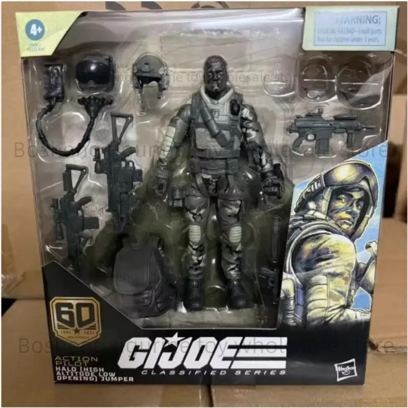 

Hasbro G.I. Joe Classified Series 60th Anniversary Action Pilot - HALO (High Altitude Low Opening) Jumper Figure ACTION FIGURES